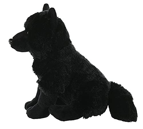Wild Republic Wolf Plush, Stuffed Animal, Plush Toy, Kids Gifts, Black, 12'