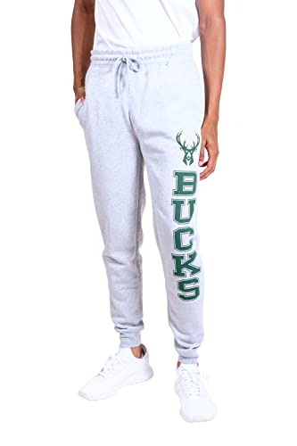 Ultra Game NBA Men's Soft Team Jogger Sweatpants, Heather Gray, XX-Large