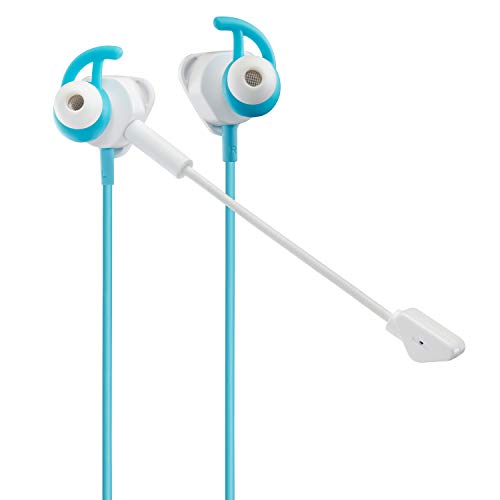 Turtle Beach Battle Buds In-Ear Gaming Headset for Mobile and PC with 3.5mm, Xbox Series X/S, Xbox One, PS5, PS4, PlayStation, Switch – Lightweight, In-Line Controls - White/Teal