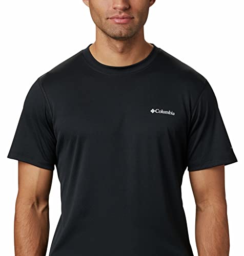 Columbia Men's Zero Rules Short Sleeve Shirt, Black, Small