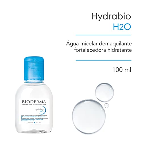Bioderma - Hydrabio H2O - Micellar Water - Cleansing and Make-Up Removing - for Dehydrated Sensitive Skin, 3.38 Fl Oz (Pack of 1)