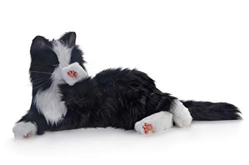 JOY FOR ALL - Black and White Tuxedo Cat - Interactive Companion Pets - Realistic and Lifelike