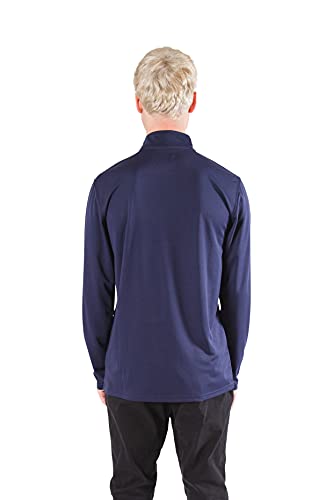 Ultra Game NBA Men's Quarter Zip Long Sleeve Pullover T-Shirt