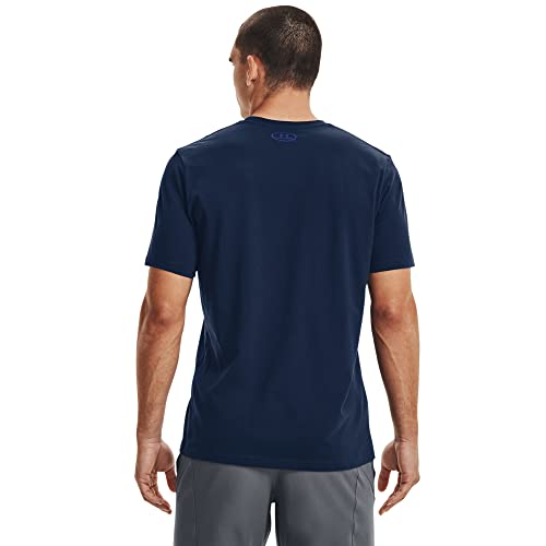 Under Armour mens Global Foundation Short-sleeve T-shirt , Academy Blue (408)/Royal Blue , Large