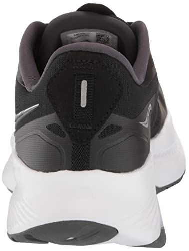 12.5 Saucony Men's Guide 15 Running Shoe, Black/White