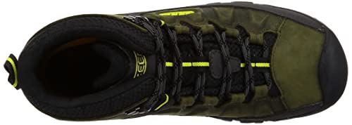 KEEN Men's Targhee 3 Mid Height Waterproof Hiking Boots, Forest Night/Evening Primrose, 10