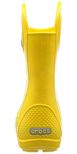 Crocs unisex child Rain Boot, Yellow, 12 Little Kid US