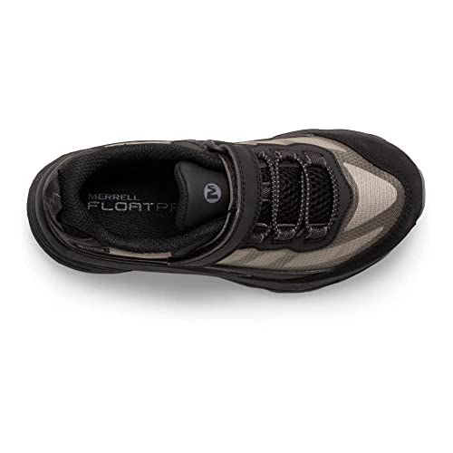 Merrell Moab Speed Low Alternative Closure Waterproof Sneaker, Triple Black, 12 US Unisex Big Kid