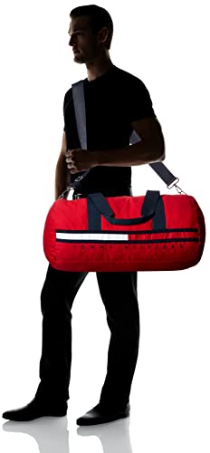Tommy Hilfiger Men's Gino Duffle Bag, apple Red, One Size US