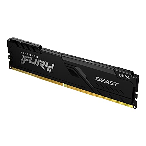 Kingston FURY Beast 64GB (2x32GB) 2666MHz DDR4 CL16 Desktop Memory Kit of 2 KF426C16BBK2/64, Black