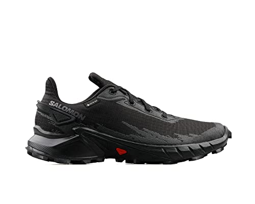 Salomon Men's Alphacross 4 GTX Trail Running Shoe, Black, 13