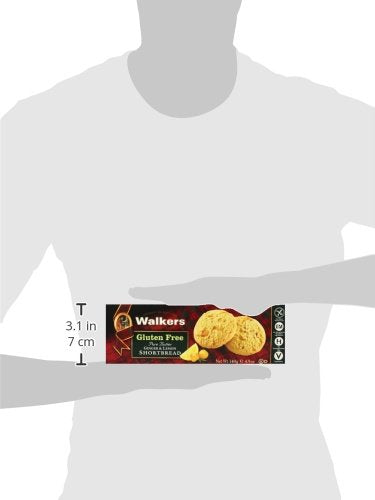Walker's Shortbread Gluten Free Ginger and Lemon Cookies, Pure Butter Shortbread Cookies, 29.4 Oz (Pack of 6)