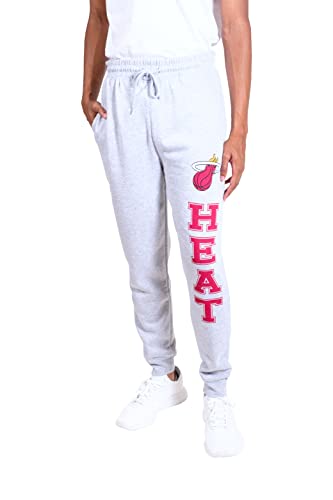Ultra Game NBA Men's Soft Team Jogger Sweatpants, Heather Gray, XX-Large