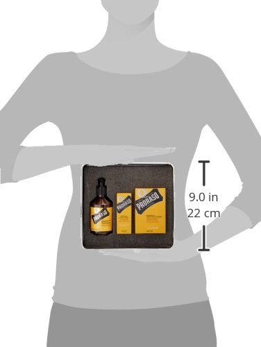 Proraso Beard Care Kit for Men | Wood and Spice Beard Wash, Oil and Balm Gift Set to Cleanse, Soothe and Soften All Beard Lengths and Skin Types