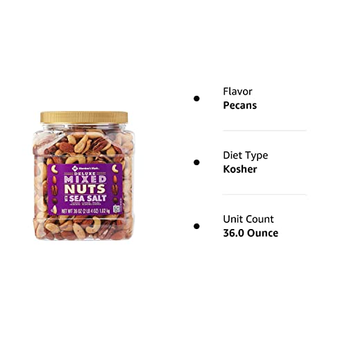Member's Mark Deluxe Roasted Mixed Nuts With Sea Salt (34 Oz.)