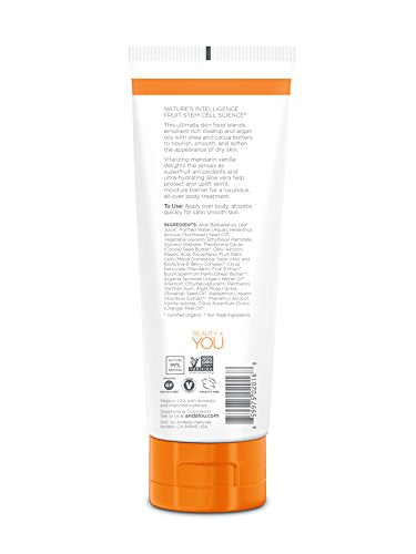 Andalou Naturals Body Lotion Ounce, Mandarin Vanilla Vitalizing, 8 Fl Oz