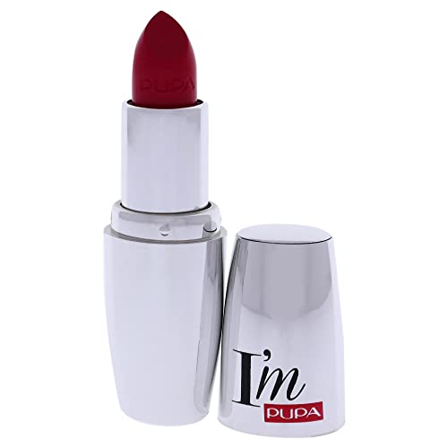 Pupa Milano I Am Pure-Colour Lipstick - Intense Color And Absolute Brightness - High Concentration Of Pigments - Lightweight And Flawless - Melts Perfectly On Lips - 407 Intense Fuchsia - 0.123 OZ