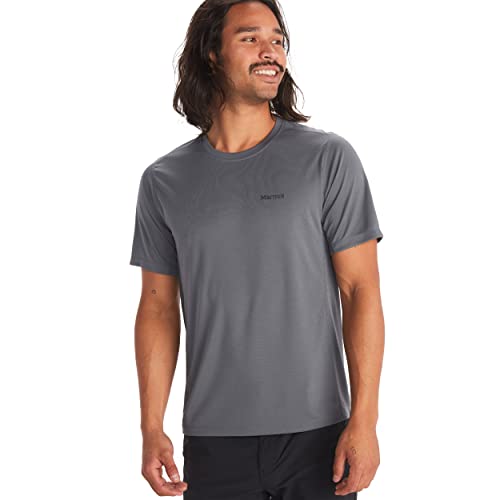 MARMOT Men's Windridge Short-Sleeve Tee | Lightweight, Breathable | Steel Onyx, Medium