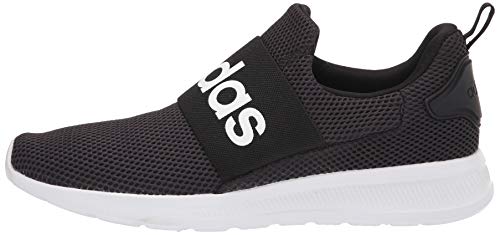 adidas Men's Lite Racer Adapt 4.0 Running Shoes, Black/White/Black, 8