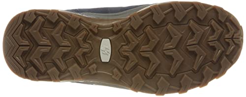 Jack Wolfskin Women's Refugio Texapore Low W Hiking Shoe, Dark Blue/Grey, 6