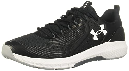 Under Armour Men's Charged Commit Tr 3, Black (001)/White, 7.5 M US