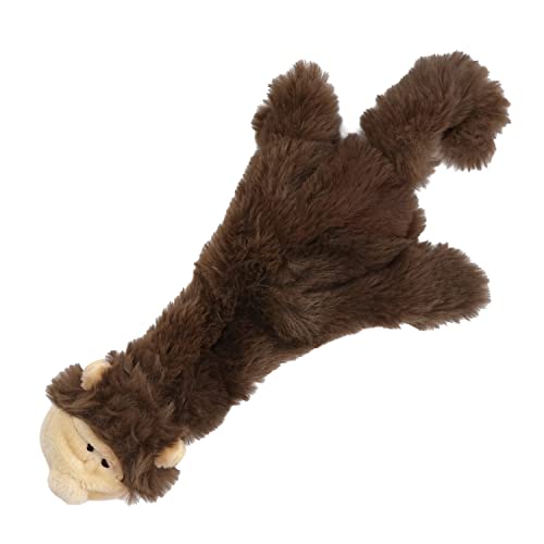 Best Pet Supplies 2-in-1 Stuffless Squeaky Dog Toys with Soft, Durable Fabric for Small, Medium, and Large Pets, No Stuffing for Indoor Play, Supports Active Biting and Play - Monkey, Small