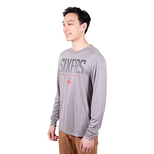 Ultra Game -NBA Men's Active Long Sleeve Pullover T-Shirt