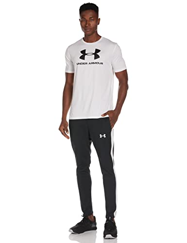 Under Armour mens Sportstyle Logo Short-sleeve T-shirt , White (100)/Black , X-Large
