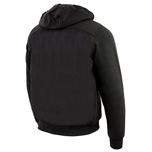 Nexgen Heat MPM1713 Men's Black 'Heated' Hoodie with Front and Back Heated Elements - Medium
