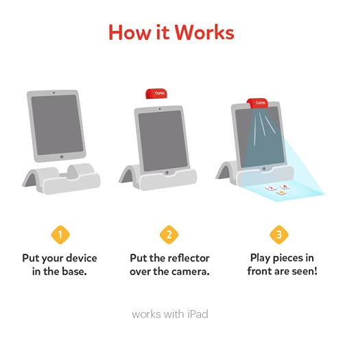 Osmo-Genius Starter Kit for iPad + Family Game Night-7 Educational Learning Games for Spelling and Math-Ages 6-10-STEM Toy Gifts for Kids-Boy andGirl-6 7 8 9 10(Osmo iPad Base Included - Amazon Exclusive)