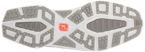 FootJoy Men's Pro|sl Sport Golf Shoe, White/Orange, 7