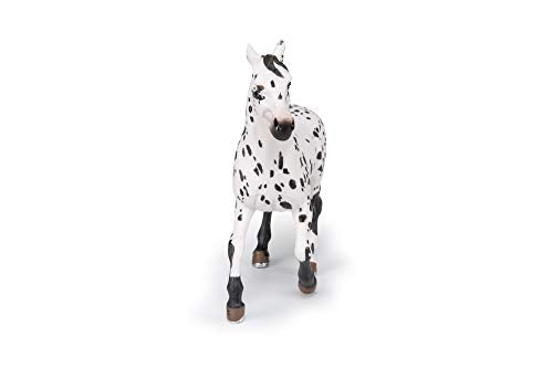 Papo - Hand-Painted - Figurine - Horses,Foals and Ponies - Black Appaloosa Horse Figure-51539 - Collectible - for Children - Suitable for Boys and Girls - from 3 Years Old