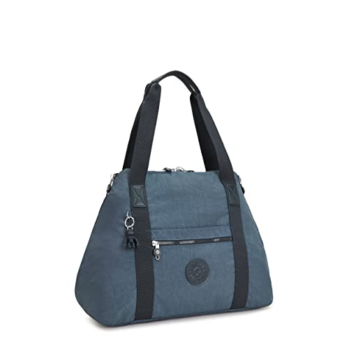 Kipling Women's Art Medium Tote Bag, Lightweight Large Weekender, Travel Handbag, Nocturnal Grey