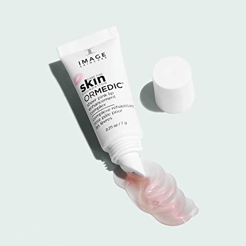 IMAGE Skincare, Ormedic pH Balancing Lip Enhancement Complex, Deep Hydration Lip Plumper Peptides for Fuller Lips, Sheer Pink, 0.25 fl oz