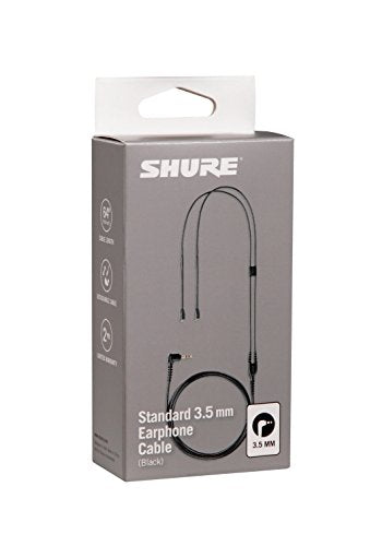 Shure Earphone Replacement Cable for SE Sound Isolating Earphones with MMCX Connection Detachable Cables (SE215, SE315, SE425, SE535, SE846) - 64-inches Long, Black (EAC46BK)