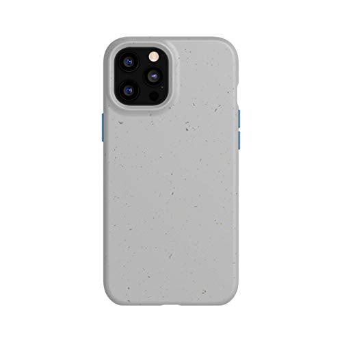 tech21 Eco Slim for Apple iPhone 12 Pro Max 5G - Hygienically Clean Bacterial Germ Fighting Antimicrobial Phone Case with 10 ft. Drop Protection, Mushroom Grey