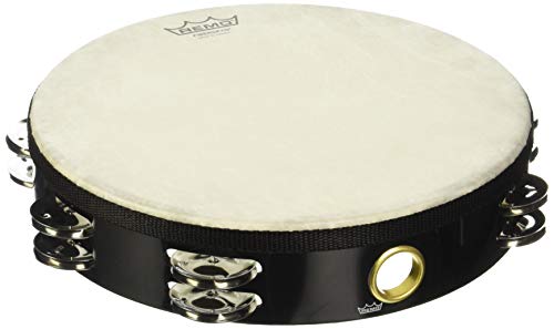 Remo TA-5210-70 Fiberskyn Tambourine - Quadura Black, 10'