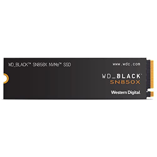 WD_BLACK 1TB SN850X NVMe Internal Gaming SSD Solid State Drive - Gen4 PCIe, M.2 2280, Up to 7,300 MB/s - WDS100T2X0E