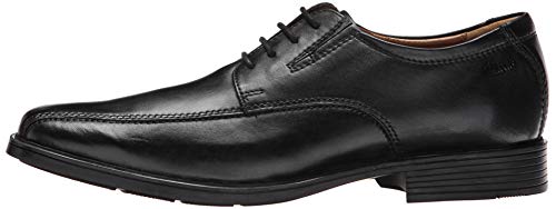 Clarks mens Tilden Walk Oxford, Black Leather, 9.5 US