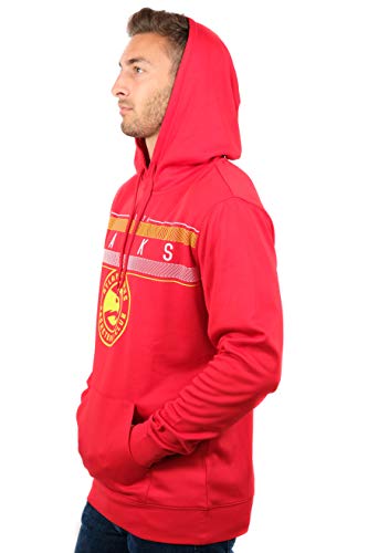 Ultra Game NBA Atlanta Hawks Mens Fleece Midtown Pullover Sweatshirt, Team Color, Medium