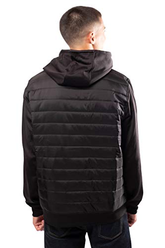 Ultra Game NBA Boston Celtics Mens Full Zip Soft Fleece Hoodie Jacket, Black, Medium