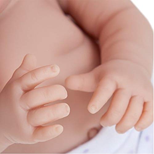 JC Toys - Mini La Newborn First Day | Anatomically Correct Real Boy Baby Doll | 9.5' All-Vinyl | Includes Knit Outfit, Hat and Pacifier | Designed by Berenguer | Ages 2+