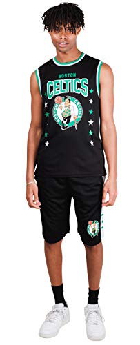 Ultra Game NBA Boston Celtics Mens Jersey Sleeveless Muscle T-Shirt, Black, X-Large
