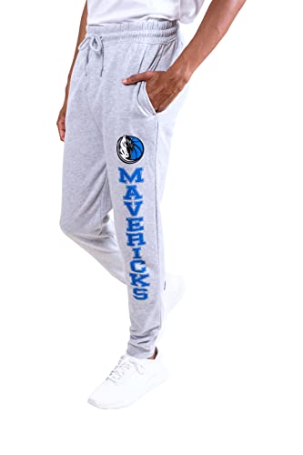 Ultra Game NBA Men's Soft Team Jogger Sweatpants, Heather Gray, Medium