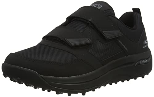 Skechers Men's Go Arch Fit Golf Shoe Sneaker, Black/Gray 2 Strap, 8.5