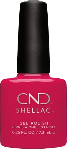 CND Shellac Gel Nail Polish, Long-lasting NailPaint Color with Curve-hugging Brush, Red/Burgundy Polish, 0.25 fl oz
