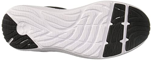 Under Armour Grade School Charged Pursuit 2 Running Shoe, Black (001)/White , 4