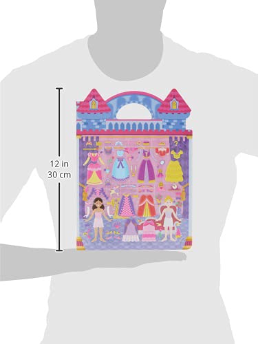 Melissa and Doug Puffy Sticker Activity Books Set: Princess, Mermaid, Fairy - 180+ Reusable Stickers - Reusable Dress Up Doll Stickers, Restickable Puffy Stickers For Kids Ages 4+