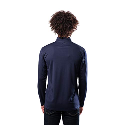 Ultra Game NBA Men's Quarter Zip Long Sleeve Pullover T-Shirt