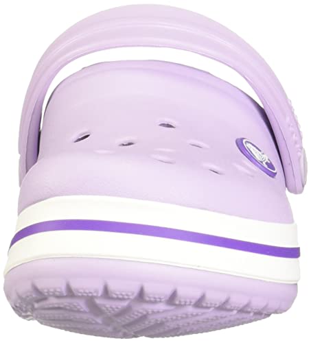 8 Toddler Crocs Unisex-Child Crocband Clogs (Todder Shoes), Lavender/Neon Purple
